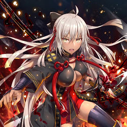 This is a pixiv picture whose title is 沖田オルタ.