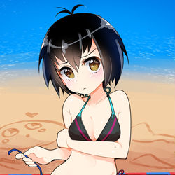 This is a pixiv picture whose title is 水着ペニーパーカー.