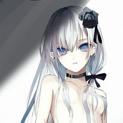 This is a pixiv picture whose title is 蒼眼の少女.