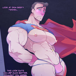 This is a pixiv picture whose title is superman.