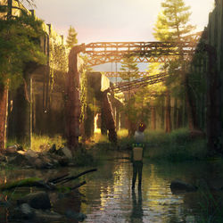 This is a pixiv picture whose title is 次の駅へ.