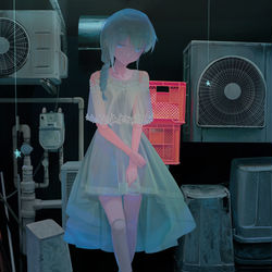 This is a pixiv picture whose title is 偽物の光.