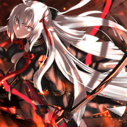 This is a pixiv picture whose title is 沖田オルタ.