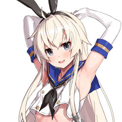 This is a pixiv picture whose title is 島風.