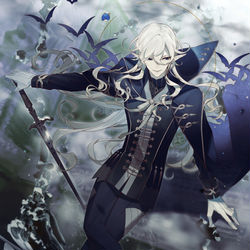 This is a pixiv picture whose title is 鉄蝕の悪魔は最後の世界に唯独り.