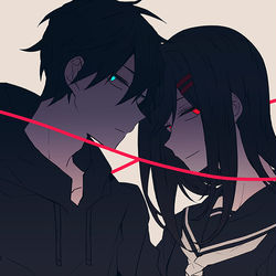This is a pixiv picture whose title is 「- - - -」.