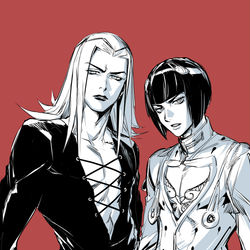 This is a pixiv picture whose title is アバッキオとブチャラティ.