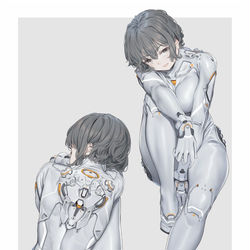 This is a pixiv picture whose title is 黑灰白.