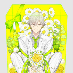 This is a pixiv picture whose title is 白石ハピバ！.