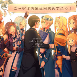 This is a pixiv picture whose title is ユージオ生誕祭2019.
