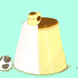 This is a pixiv picture whose title is 牛乳プリンプリン.