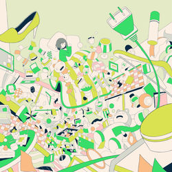 This is a pixiv picture whose title is 夢住力.