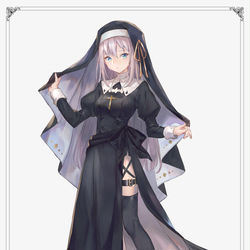 This is a pixiv picture whose title is 修道女.