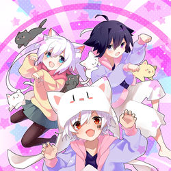 This is a pixiv picture whose title is すーぱーぬこになれんかった／まふまふ.