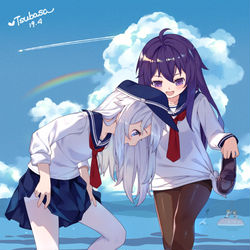 This is a pixiv picture whose title is 水遊び.
