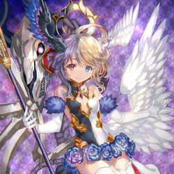 This is a pixiv picture whose title is 天霊妖魔元帥ユノ.
