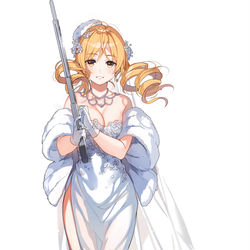 This is a pixiv picture whose title is ウェディングマミ.