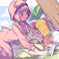 This is a pixiv picture whose title is スーパーバニーめあくあ！.