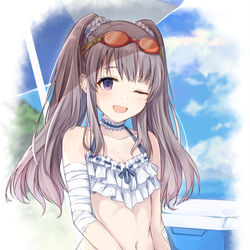 This is a pixiv picture whose title is 水着霧子.