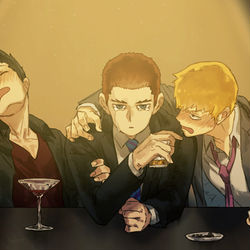 This is a pixiv picture whose title is 泥酔.