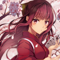 This is a pixiv picture whose title is 桜花爛漫恋せよ乙女.