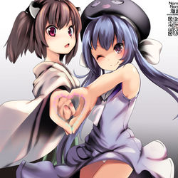 This is a pixiv picture whose title is 【ボイスロイド】ウナきり★ハート【超健全】.