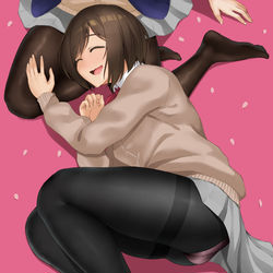 This is a pixiv picture whose title is タイツ枕でお昼寝.