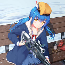 This is a pixiv picture whose title is スナイパー娘.
