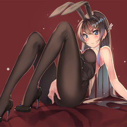 This is a pixiv picture whose title is バニー麻衣さん.