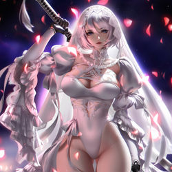 This is a pixiv picture whose title is Bride 2B.