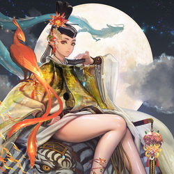 This is a pixiv picture whose title is 魔卡幻想-安倍晴明.