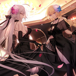 This is a pixiv picture whose title is full dress.