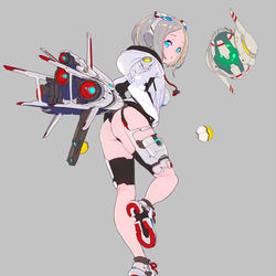 This is a pixiv picture whose title is R-type擬人化落書き.