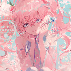 This is a pixiv picture whose title is 🍒🌸🍒.