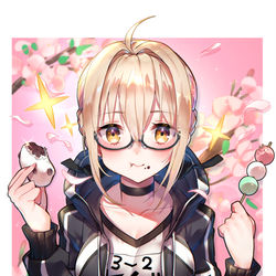 This is a pixiv picture whose title is 花より団子。.