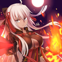 This is a pixiv picture whose title is 魔神.