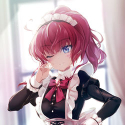 This is a pixiv picture whose title is メイド寿々花さん.