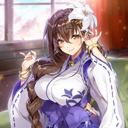 This is a pixiv picture whose title is 耳かきシラユリさん.