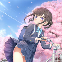 This is a pixiv picture whose title is 気づいたらもう春.