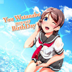 This is a pixiv picture whose title is 曜ちゃん誕生日イラスト2019.