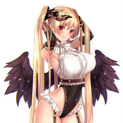 This is a pixiv picture whose title is 堕天使ちゃん。.