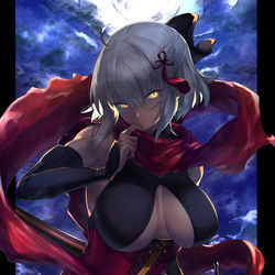 This is a pixiv picture whose title is 魔神.