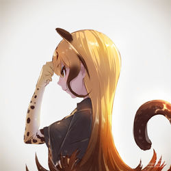 This is a pixiv picture whose title is キングチーター【よこがおフレンズ】.