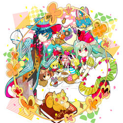 This is a pixiv picture whose title is イースターのお茶会.