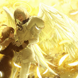 This is a pixiv picture whose title is 「俺も、ずっと一緒にいたかった」.
