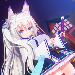 This is a pixiv picture whose title is 狐都葉ちゃん.
