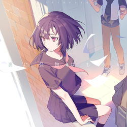 This is a pixiv picture whose title is 路地裏に怪物はもういない.