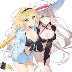 This is a pixiv picture whose title is 水着ジャンヌず.