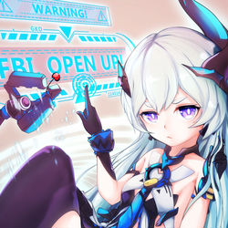 This is a pixiv picture whose title is 伏特加女孩.