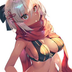 This is a pixiv picture whose title is 水着魔神さん.